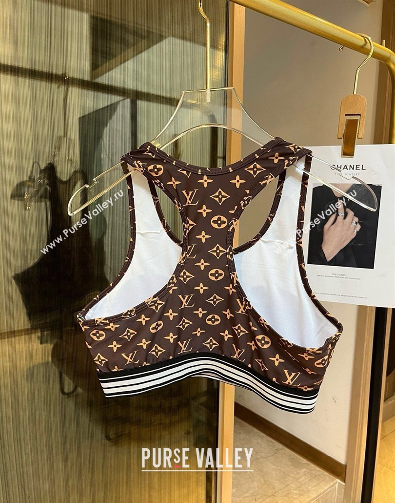 Louis Vuitton Yoga Activewear Set Brown 2025 0314 (WM-250314006)