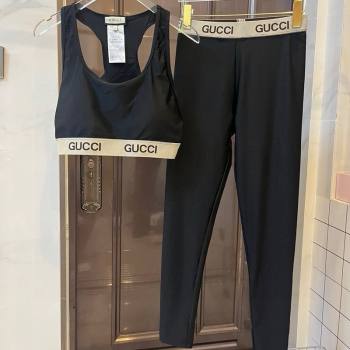 Gucci Yoga Activewear Set Black/Beige 2025 0314 (WM-250314010)