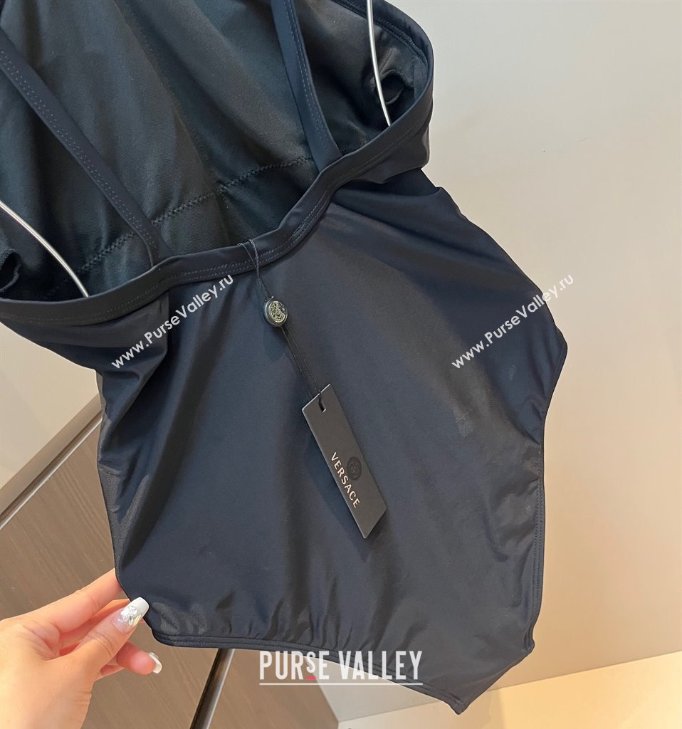 Versace One-Piece Swimwear with Bow Black 2025 0313 (WM-250313096)