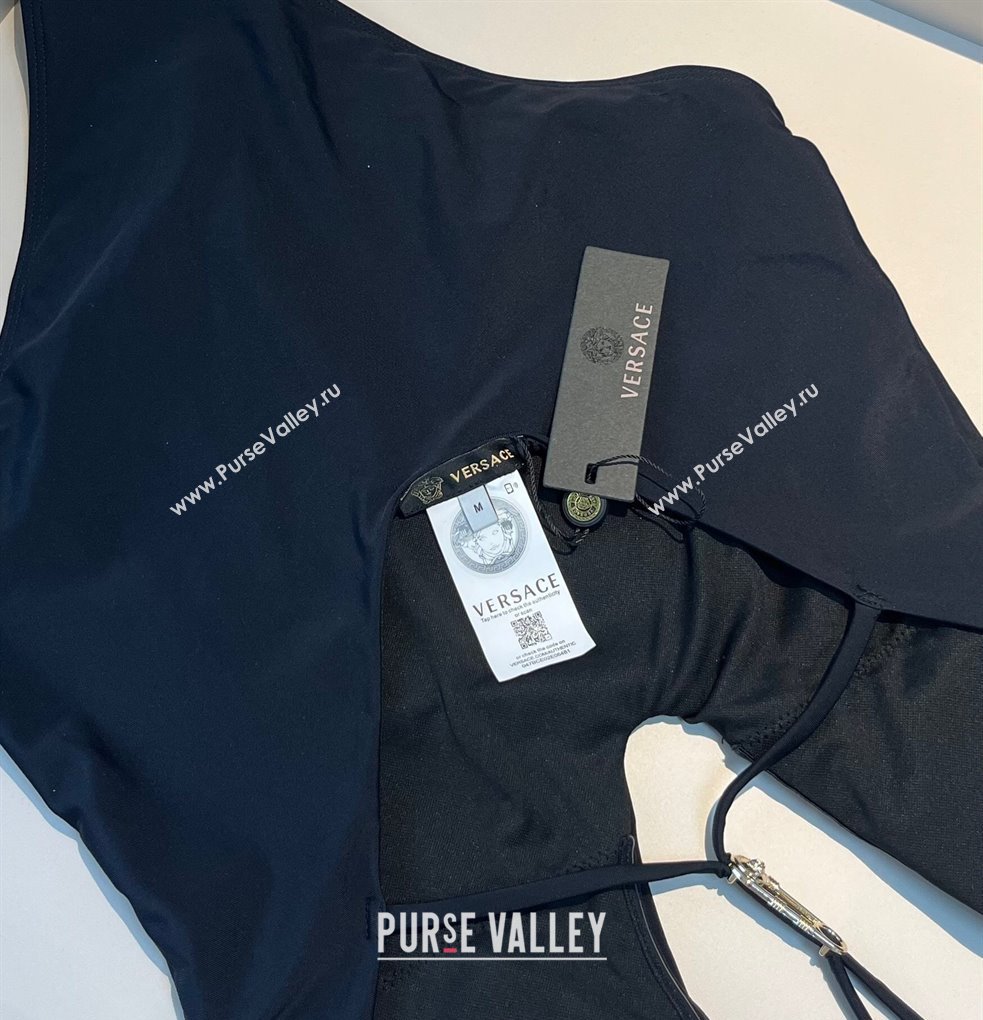 Versace One-Piece Swimwear with Bow Black 2025 0313 (WM-250313096)