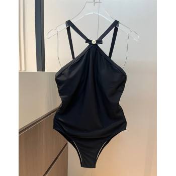 Versace One-Piece Swimwear with Bow Black 2025 0313 (WM-250313096)