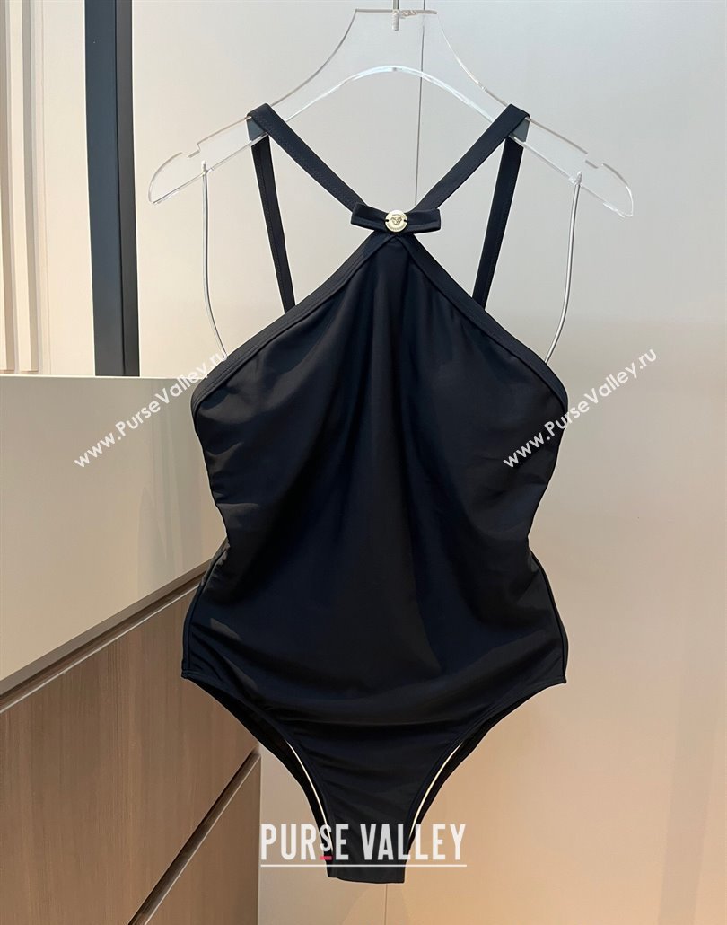 Versace One-Piece Swimwear with Bow Black 2025 0313 (WM-250313096)