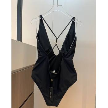 Versace One-Piece Swimwear with Pin Black 2025 0313 (WM-250313097)