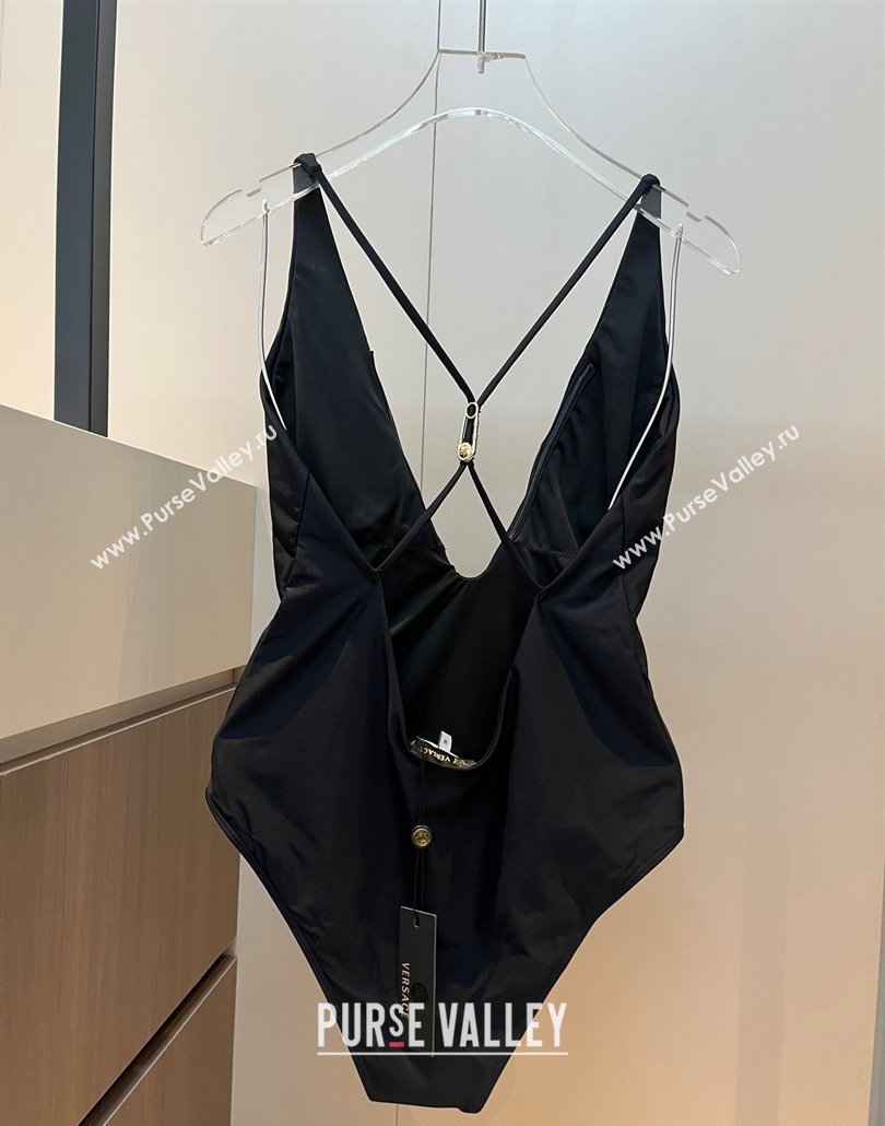 Versace One-Piece Swimwear with Pin Black 2025 0313 (WM-250313097)