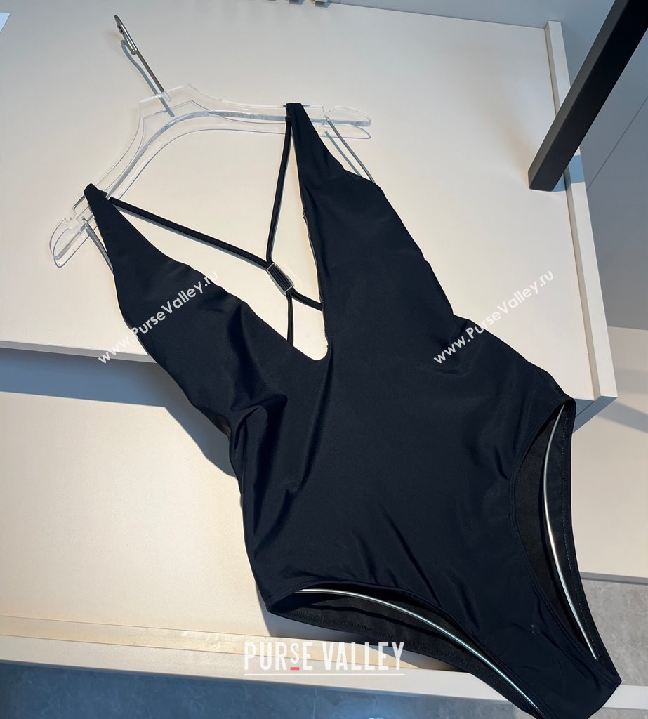 Versace One-Piece Swimwear with Pin Black 2025 0313 (WM-250313097)