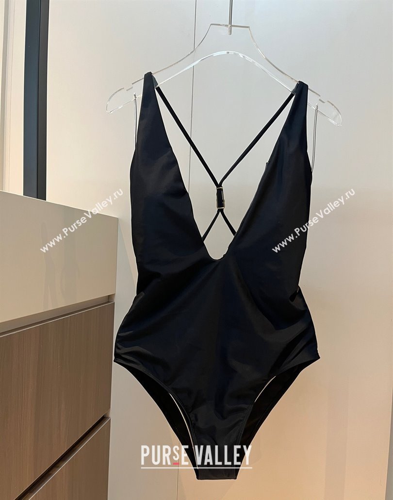 Versace One-Piece Swimwear with Pin Black 2025 0313 (WM-250313097)