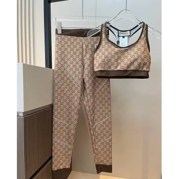 Gucci Yoga Activewear Set Beige/Brown 2025 0314 (WM-250314011)