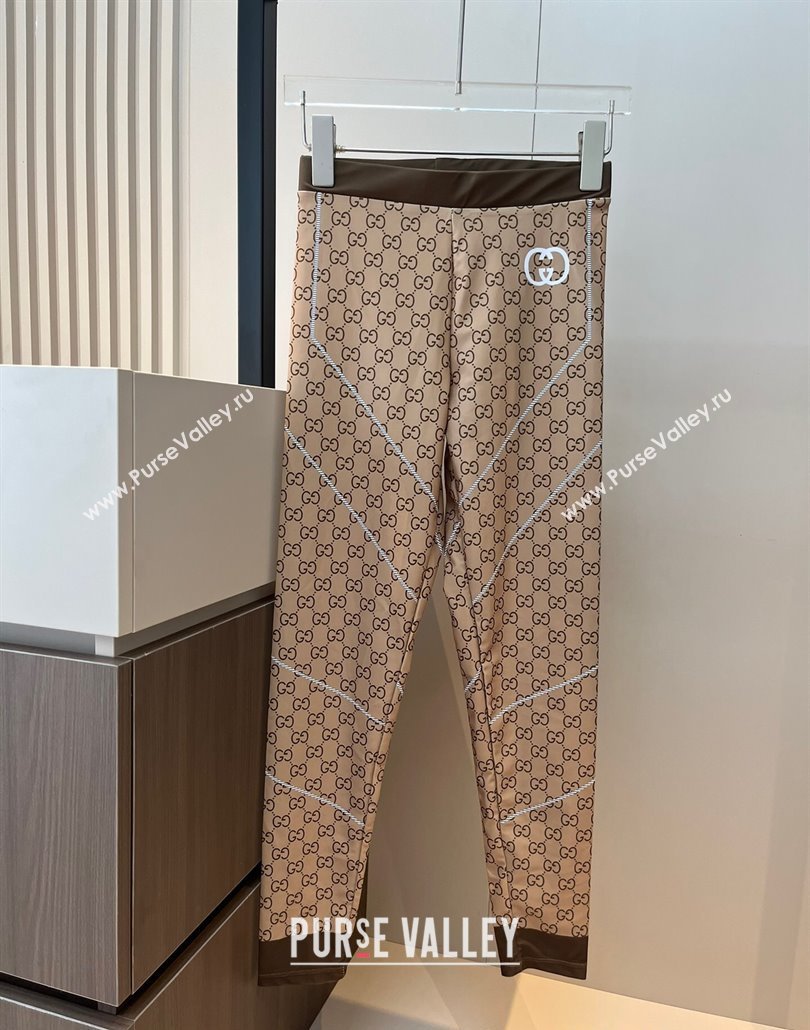 Gucci Yoga Activewear Set Beige/Brown 2025 0314 (WM-250314011)