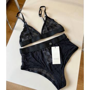 Gucci Mesh Two-Pieces Swimwear Black 2025 0313 (WM-250313074)