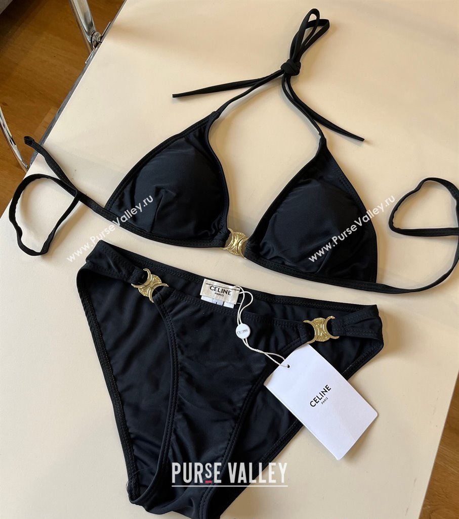 Celine Two-Pieces Swimwear Black/Gold 2025 0313 (WM-250313099)