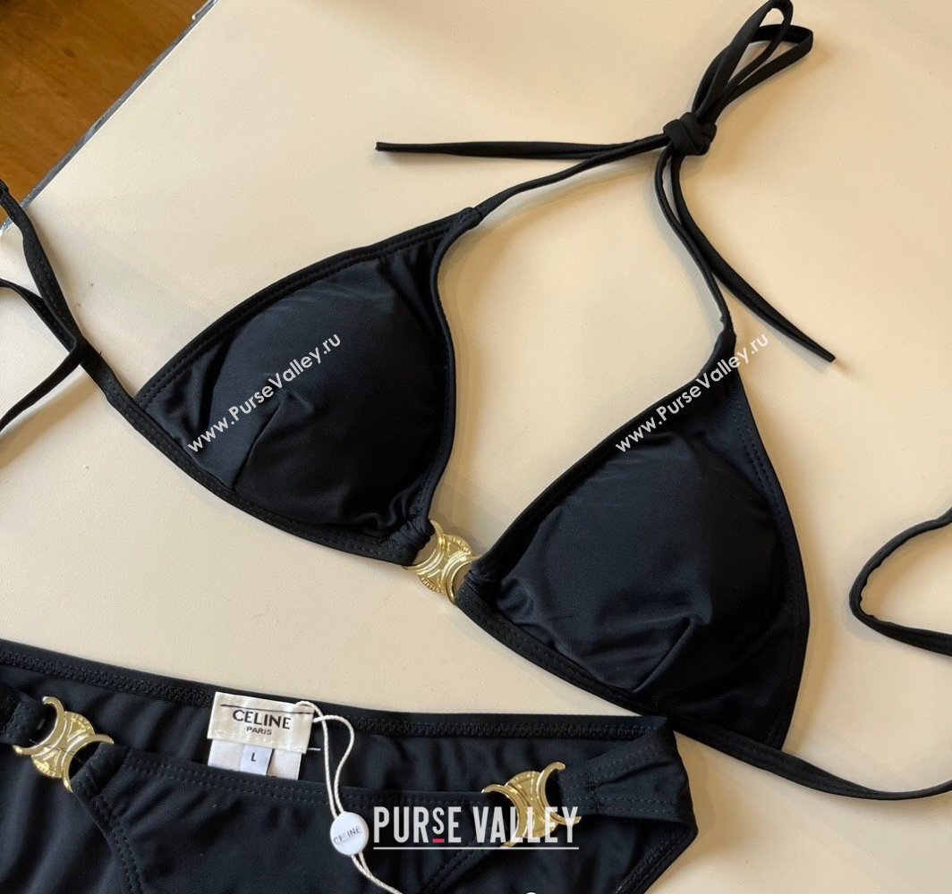 Celine Two-Pieces Swimwear Black/Gold 2025 0313 (WM-250313099)