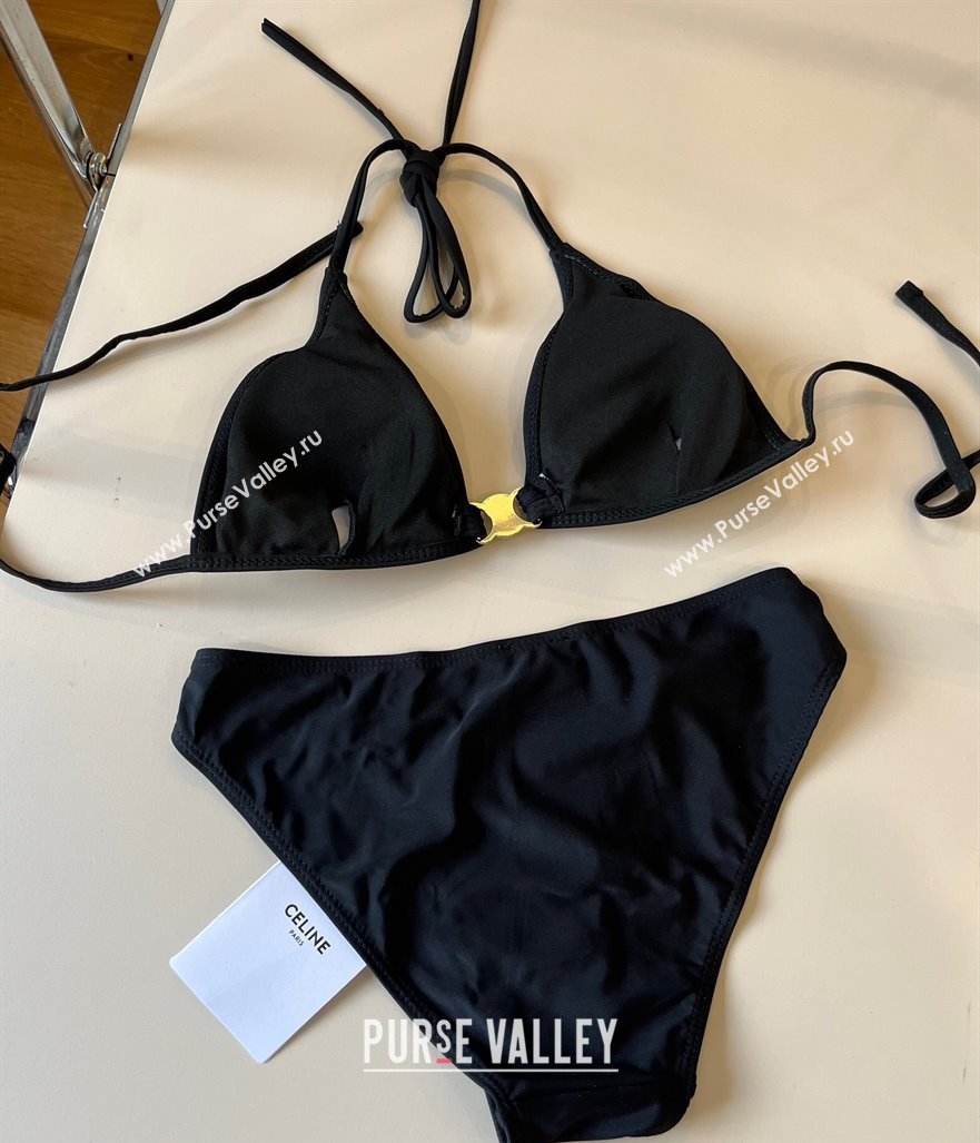 Celine Two-Pieces Swimwear Black/Gold 2025 0313 (WM-250313099)