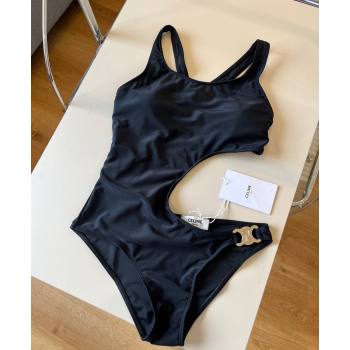 Celine One-Piece Swimwear Black/Gold 2025 0313 (WM-250313100)