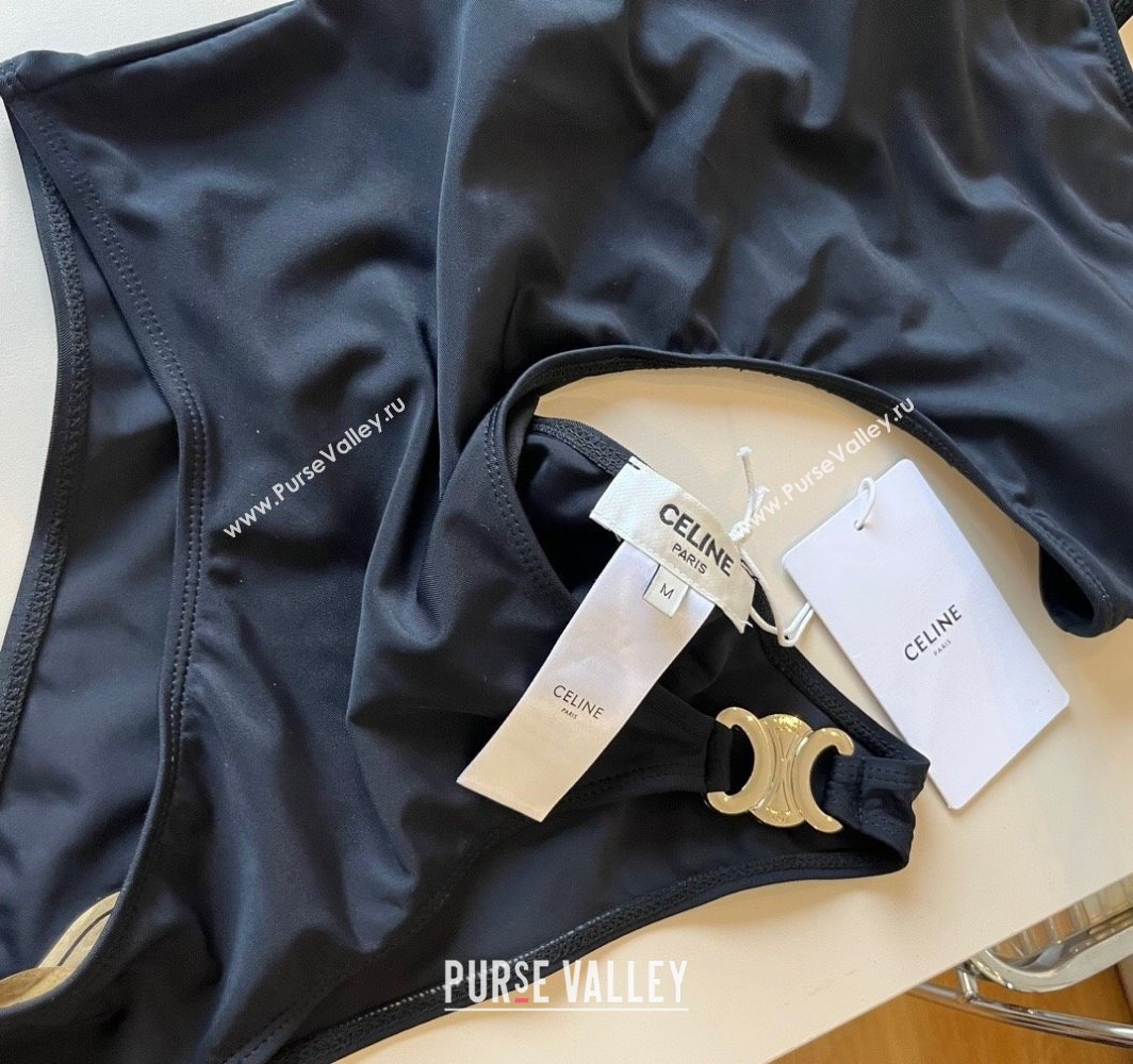 Celine One-Piece Swimwear Black/Gold 2025 0313 (WM-250313100)