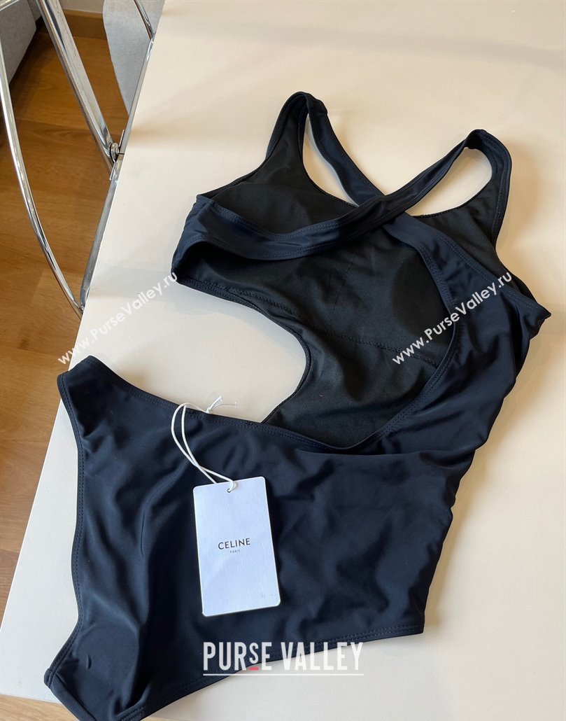 Celine One-Piece Swimwear Black/Gold 2025 0313 (WM-250313100)