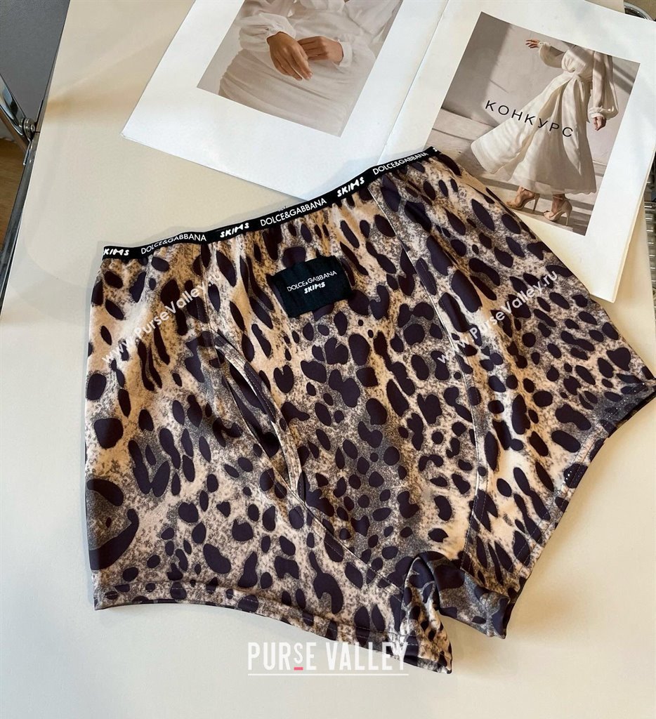 Dolce Gabbana Leopard Print Two-Pieces Swimwear Brown 2025 (WM-250313111)