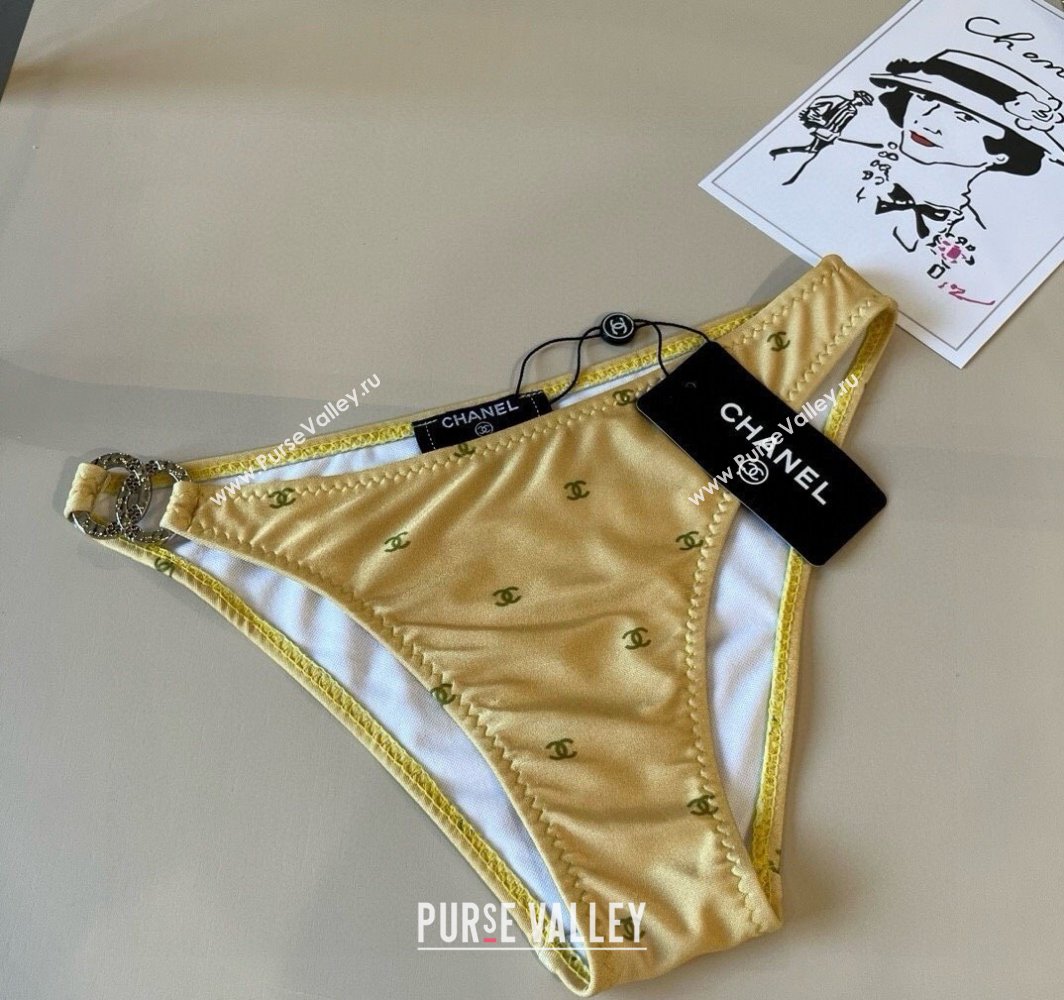 Chanel CC Allover Two-Pieces Swimwear Yellow 2025 0313 (WM-250313025)