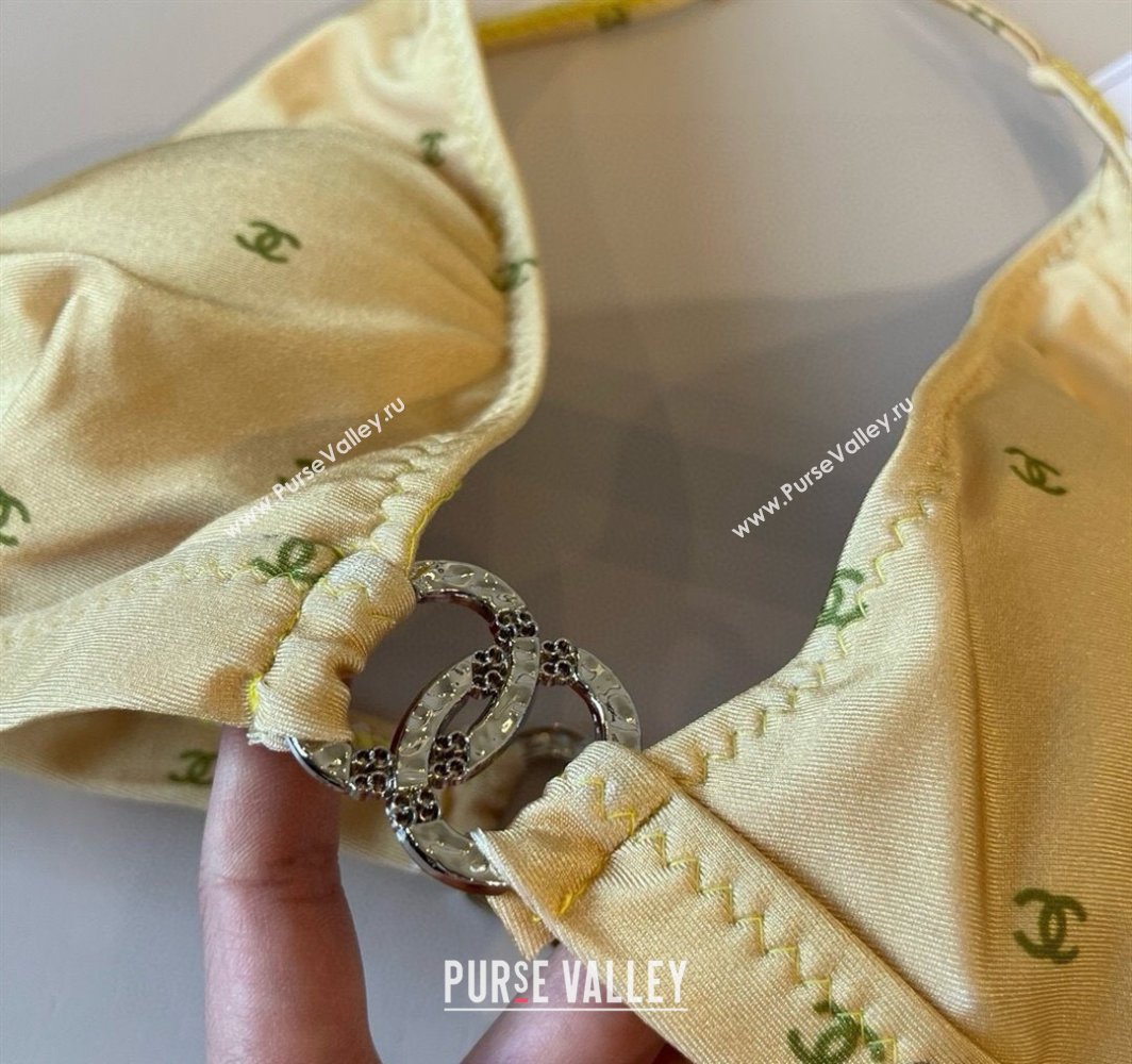 Chanel CC Allover Two-Pieces Swimwear Yellow 2025 0313 (WM-250313025)