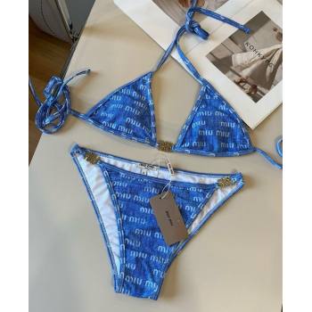 Miu Miu Denim Two-Pieces Swimwear Light Blue 2025 0313 (WM-250313029)