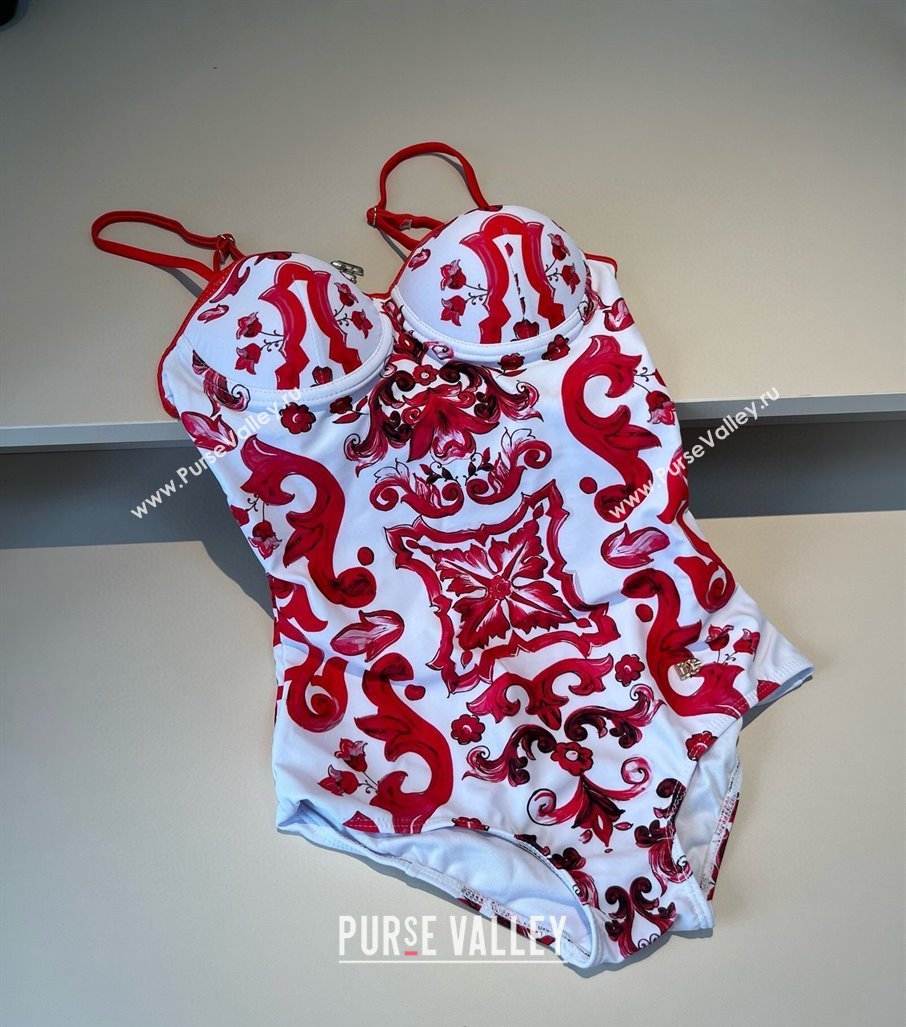 Dolce Gabbana One-Piece Swimwear Red 2025 0313 (WM-250313114)