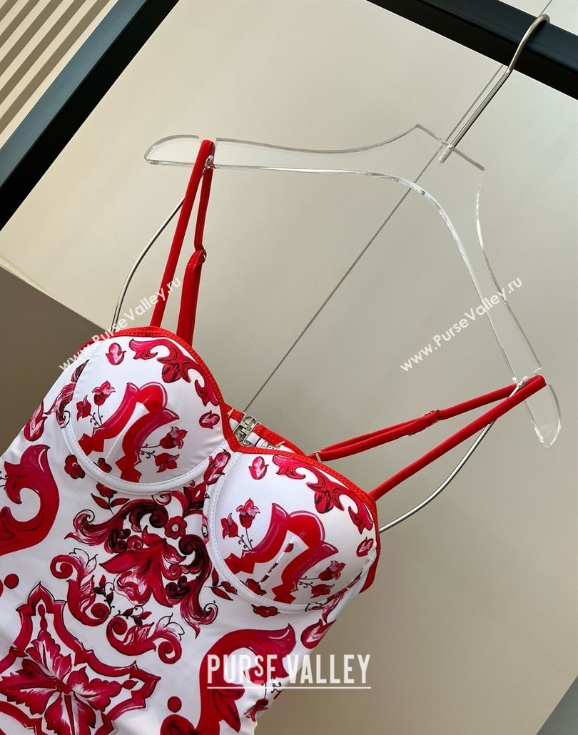 Dolce Gabbana One-Piece Swimwear Red 2025 0313 (WM-250313114)