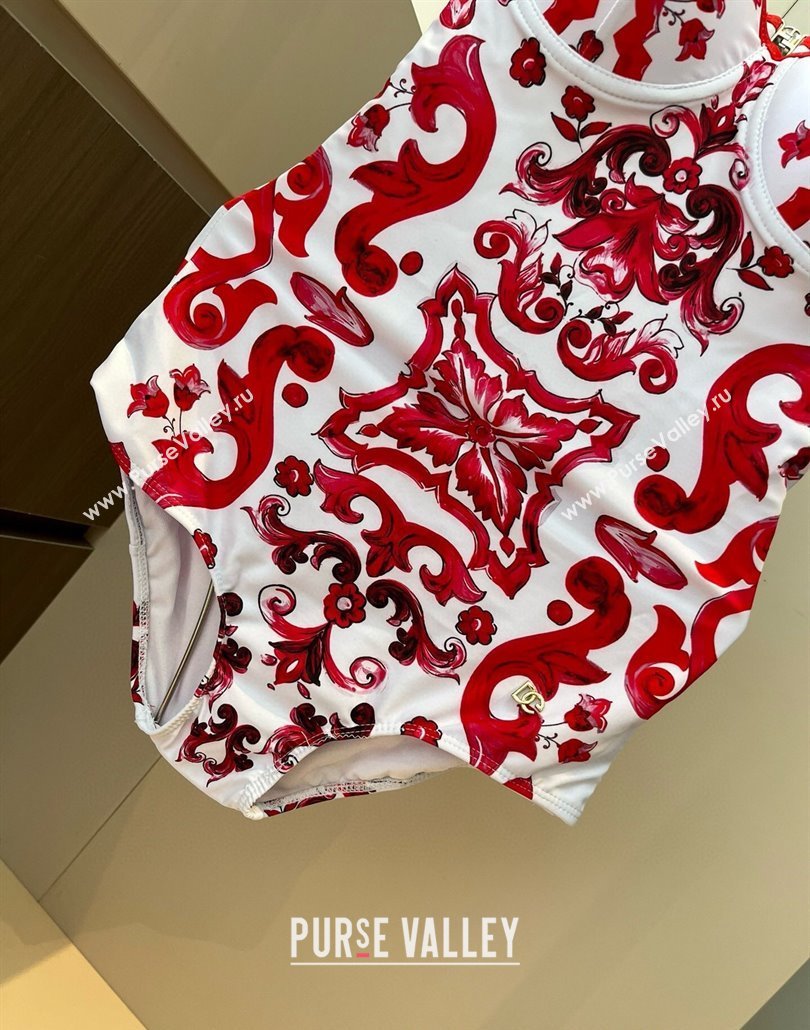 Dolce Gabbana One-Piece Swimwear Red 2025 0313 (WM-250313114)