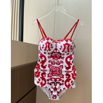 Dolce Gabbana One-Piece Swimwear Red 2025 0313 (WM-250313114)