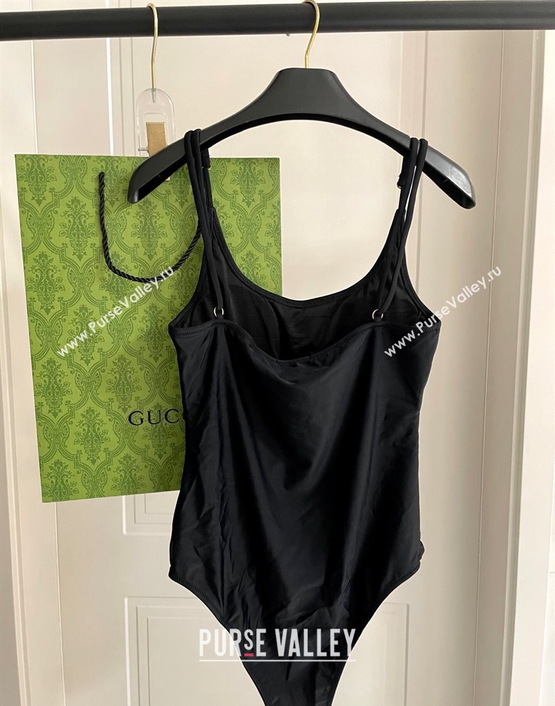 Gucci One-Piece Swimwear with Tiger Black 2025 0313 (SHI-250313082)