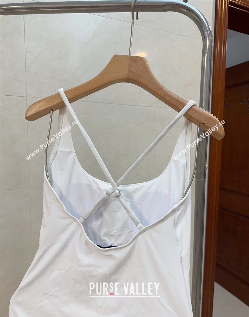 Gucci One-Piece Swimwear with Web Logo White 2025 0313 (SHI-250313080)