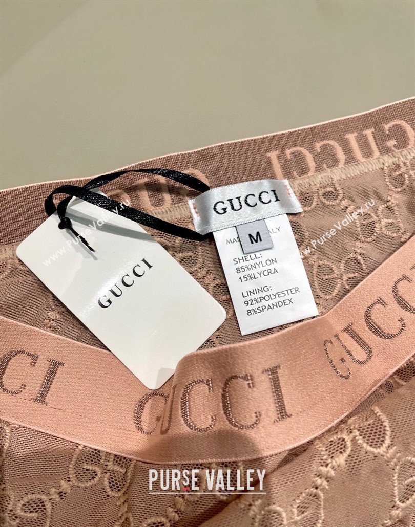 Gucci Mesh Two-Pieces Swimwear Nude Pink 2025 (SHI-250313073)