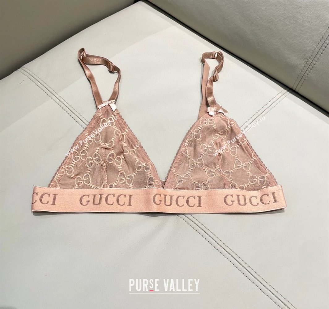 Gucci Mesh Two-Pieces Swimwear Nude Pink 2025 (SHI-250313073)
