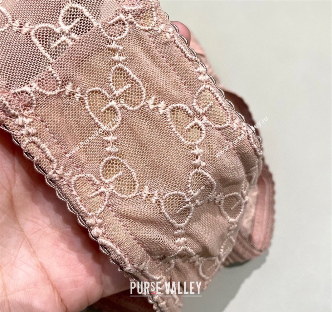 Gucci Mesh Two-Pieces Swimwear Nude Pink 2025 (SHI-250313073)