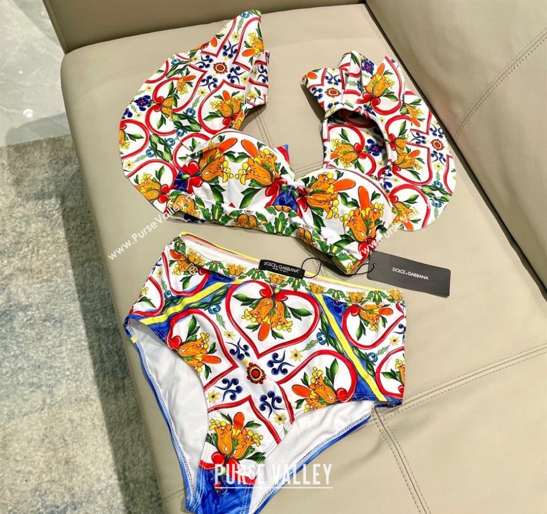 Dolce Gabbana Printed Two-Pieces Swimwear Multicolor 2025 0313 (SHI-250313115)