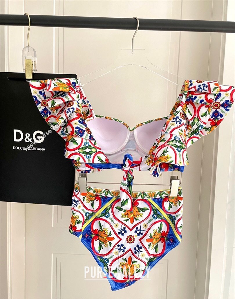 Dolce Gabbana Printed Two-Pieces Swimwear Multicolor 2025 0313 (SHI-250313115)