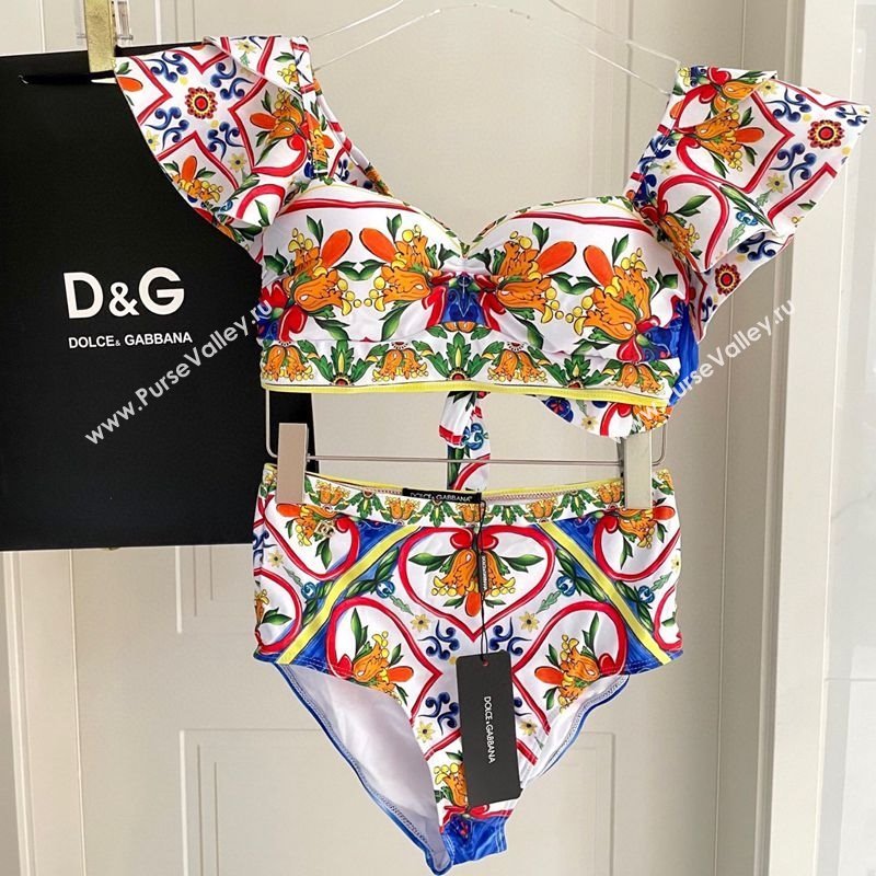 Dolce Gabbana Printed Two-Pieces Swimwear Multicolor 2025 0313 (SHI-250313115)