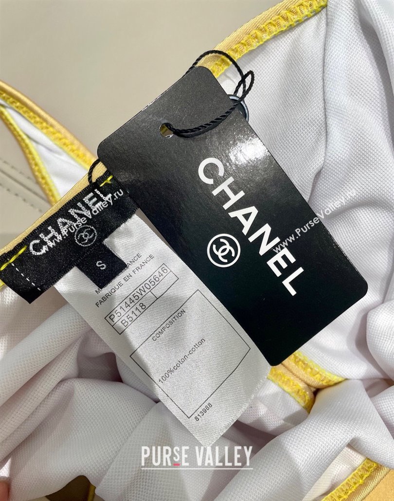 Chanel CC Allover One-Piece Swimwear Grey 2025 0313 (SHI-250313023)