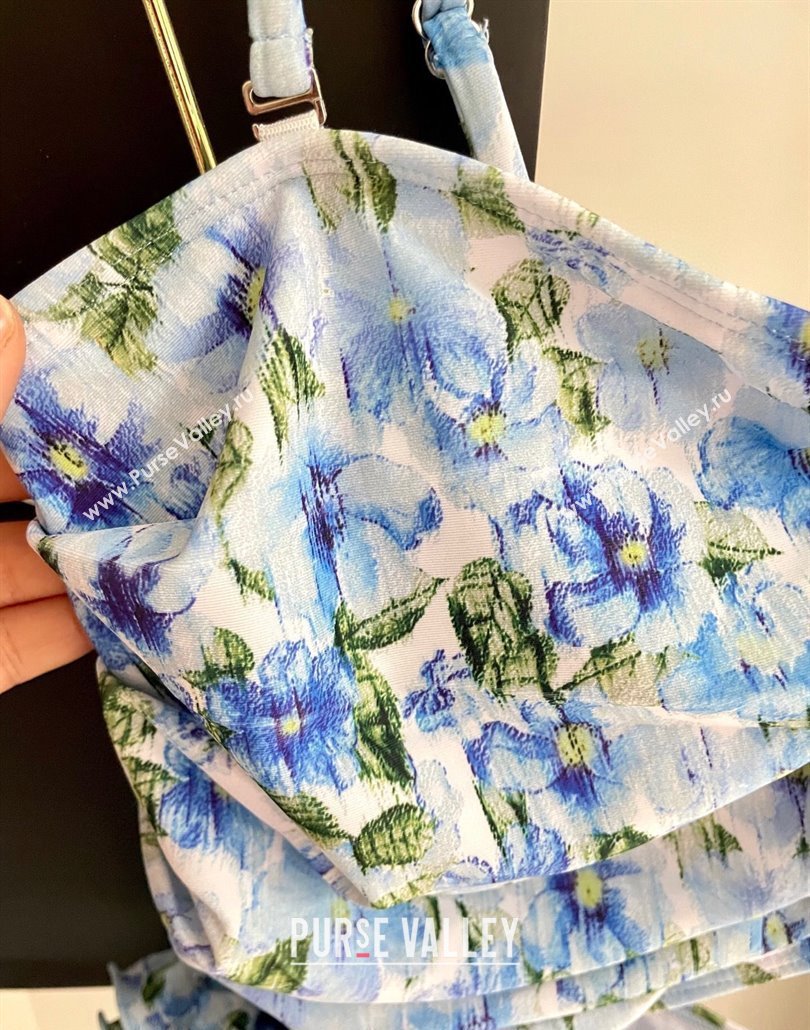 Dolce Gabbana One-Piece Swimwear with Bloom Blue 2025 0313 (SHI-250313116)