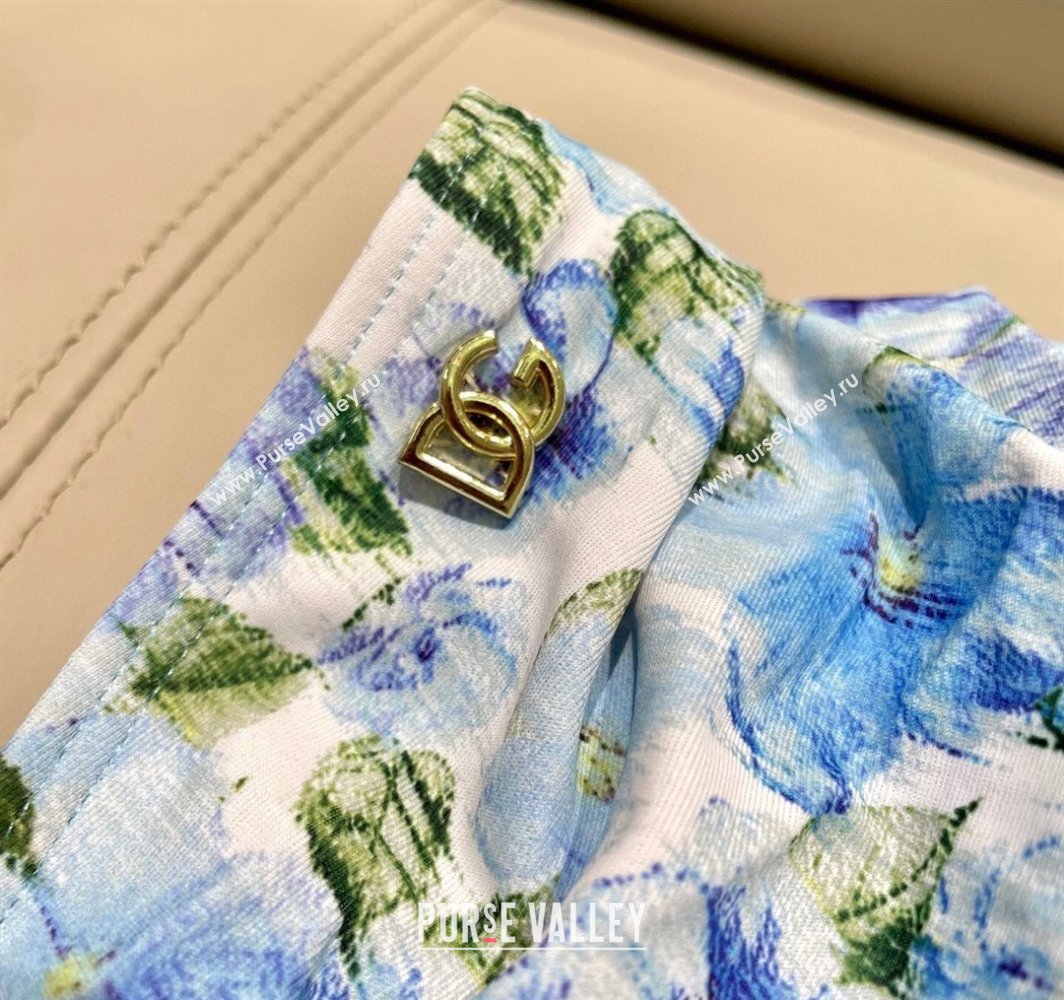 Dolce Gabbana One-Piece Swimwear with Bloom Blue 2025 0313 (SHI-250313116)