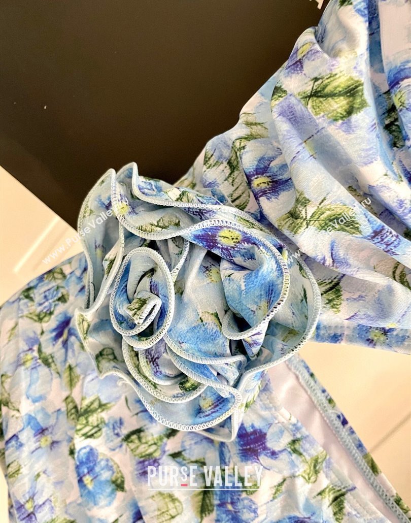 Dolce Gabbana One-Piece Swimwear with Bloom Blue 2025 0313 (SHI-250313116)