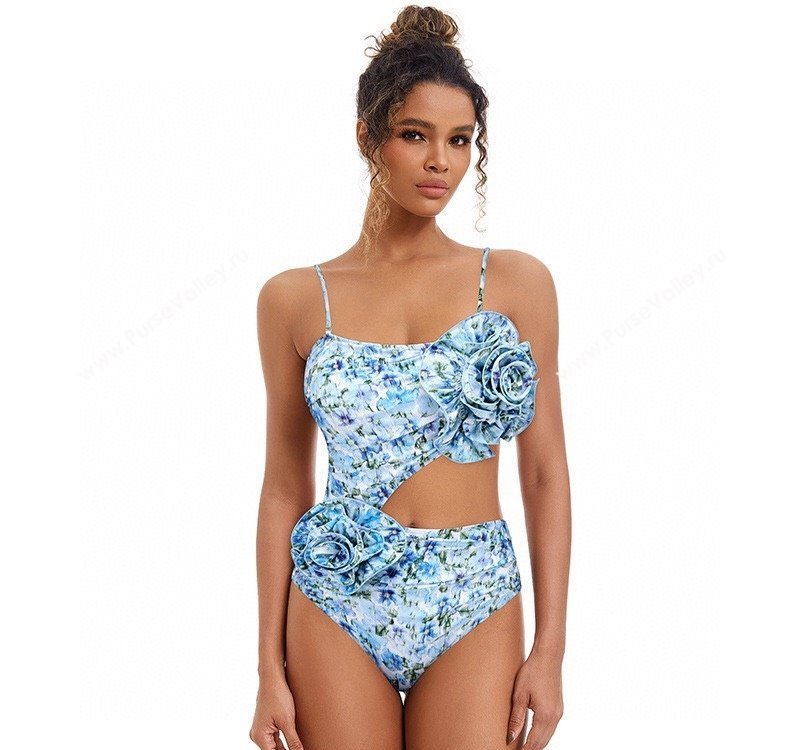 Dolce Gabbana One-Piece Swimwear with Bloom Blue 2025 0313 (SHI-250313116)