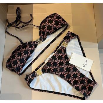 Celine Two-Pieces Swimwear Pink/Black 2025 0313 (WM-250313033)