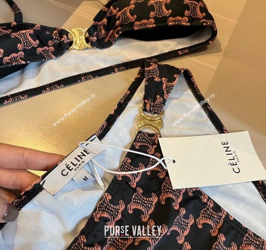 Celine Two-Pieces Swimwear Pink/Black 2025 0313 (WM-250313033)