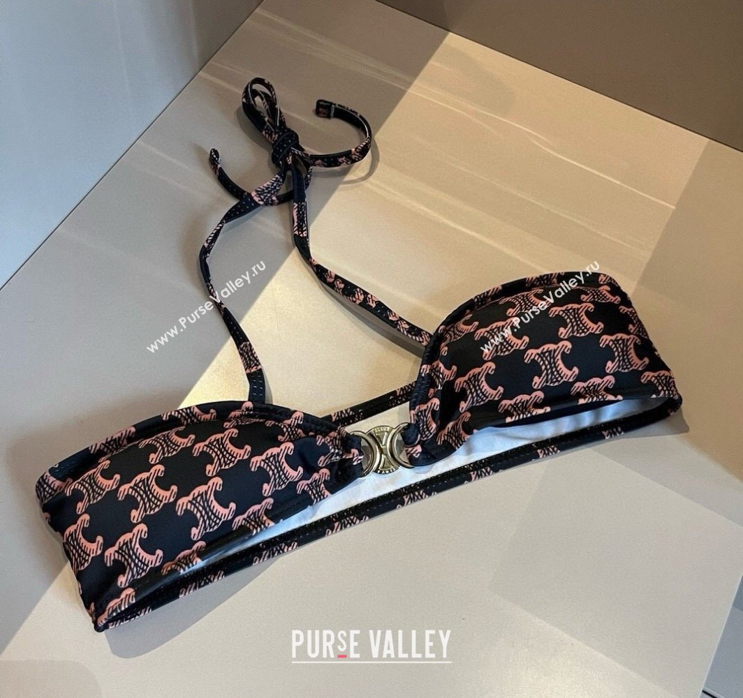 Celine Two-Pieces Swimwear Pink/Black 2025 0313 (WM-250313033)