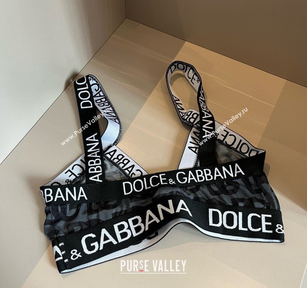 Dolce Gabbana Mesh Two-Pieces Swimwear Black 2025 0313 (WM-250313035)