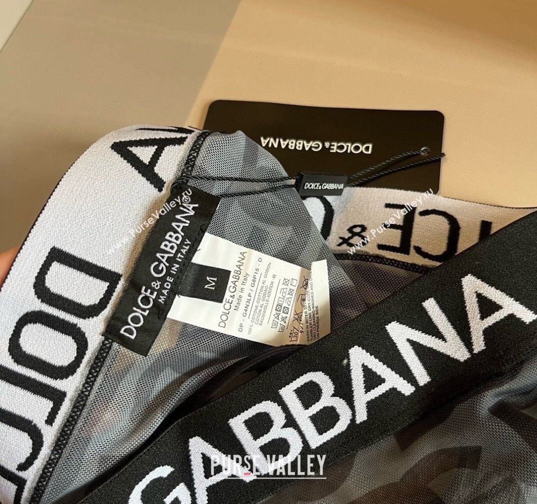 Dolce Gabbana Mesh Two-Pieces Swimwear Black 2025 0313 (WM-250313035)