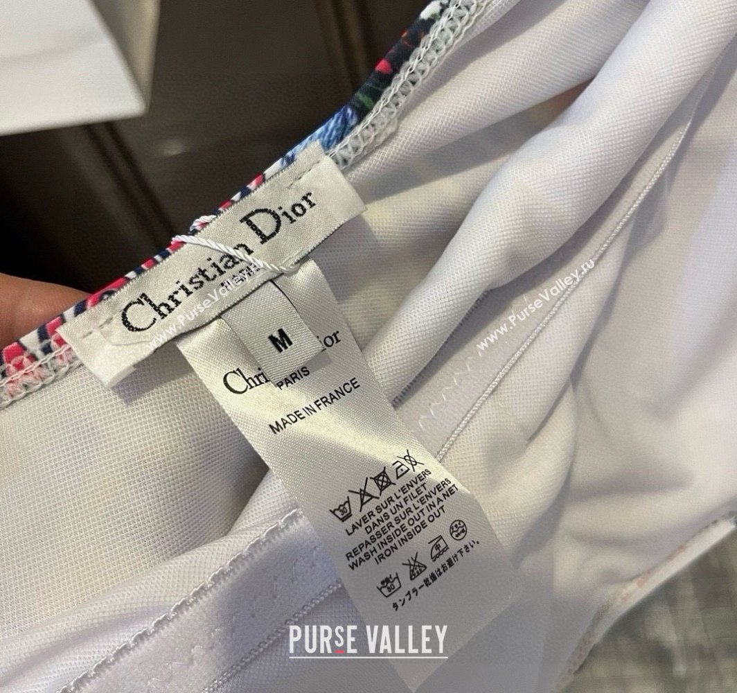 Dior Animal Print One-Piece Swimwear White 2025 0313 (WM-250313036)