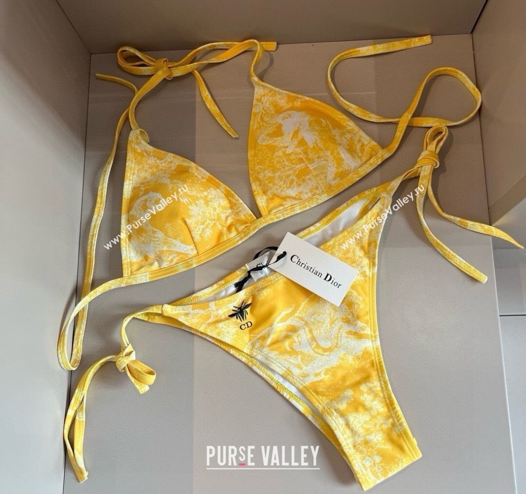 Dior Two-Pieces Swimwear Yellow 2025 0313 (WM-250313037)