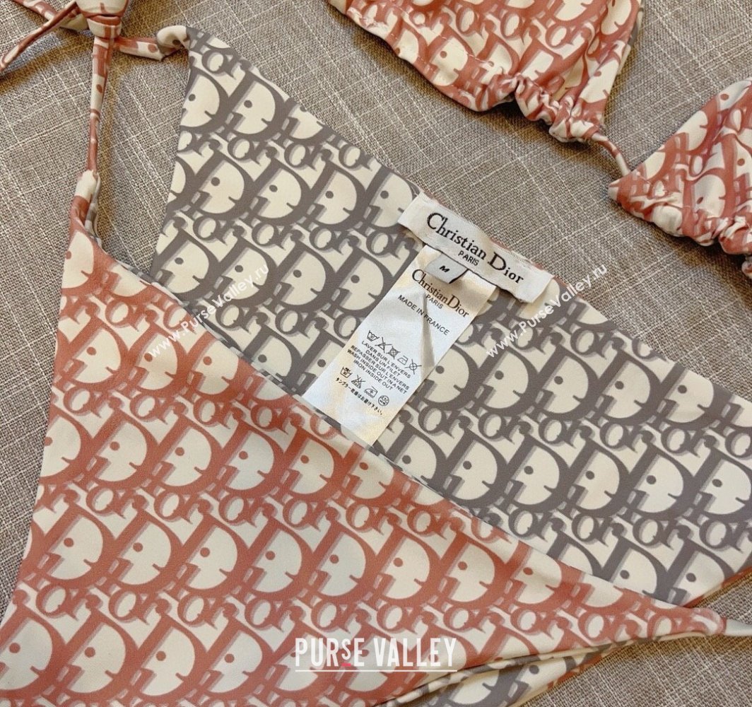 Dior Reversible Two-Pieces Swimwear Pink/Grey 2025 (WM-250313040)