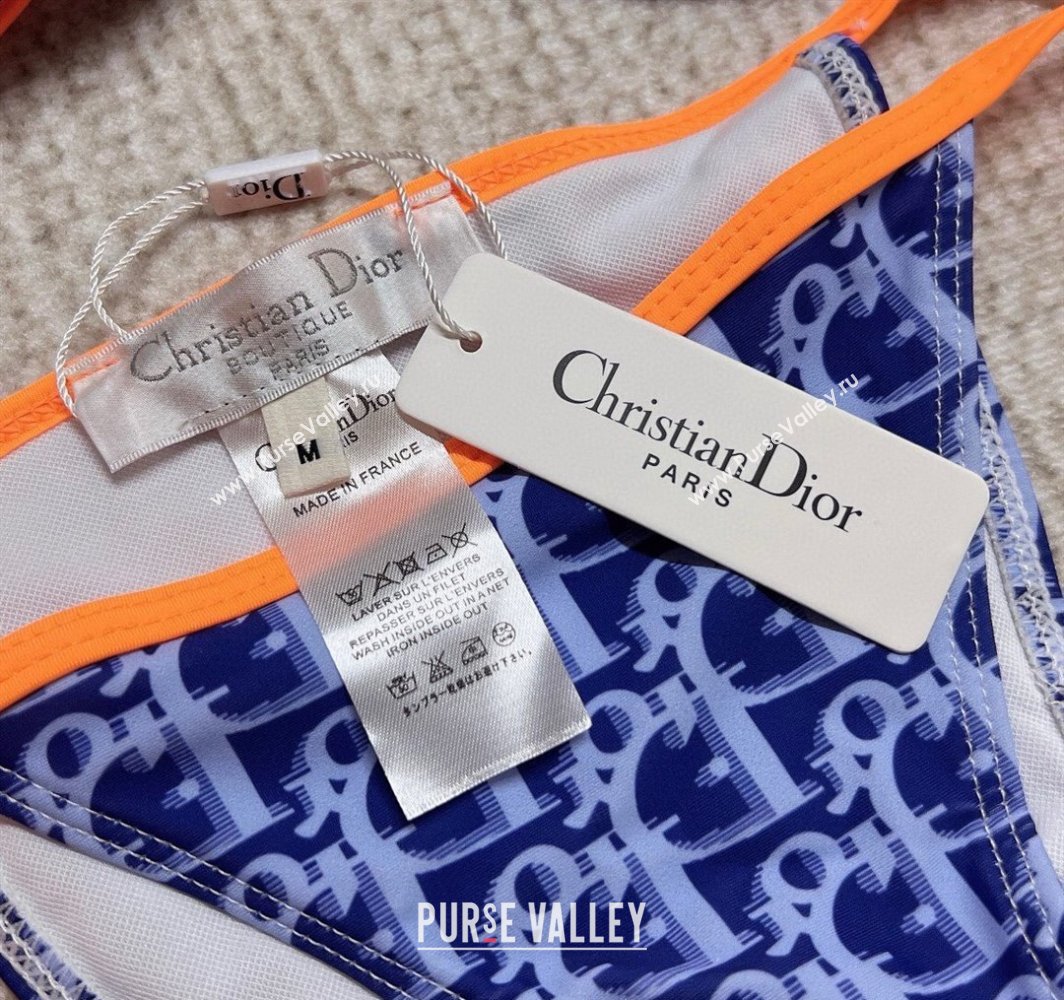 Dior Two-Pieces Swimwear Blue/Orange 2025 (WM-250313042)