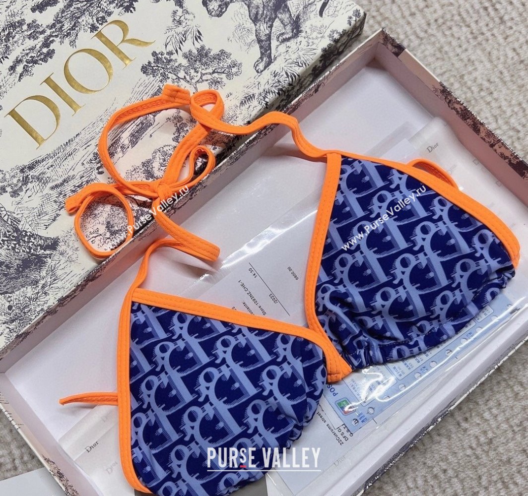 Dior Two-Pieces Swimwear Blue/Orange 2025 (WM-250313042)